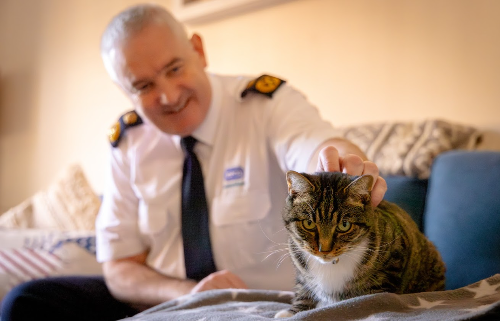 RSPCA Officer with rescued cat